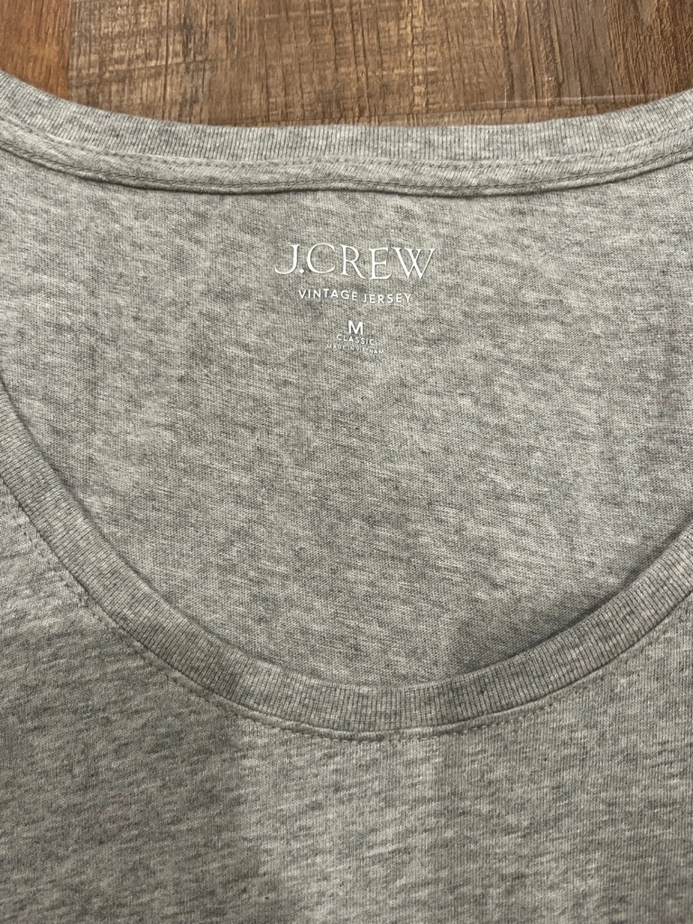 J. Crew Light Gray Vintae Jersey Tank Medium - Picture 2 of 4